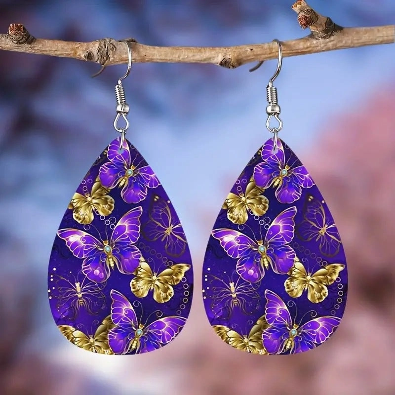 Wholesale Vintage Tree of Life Leather Earrings