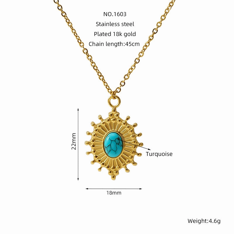 Wholesale Vintage turquoise clavicle necklace