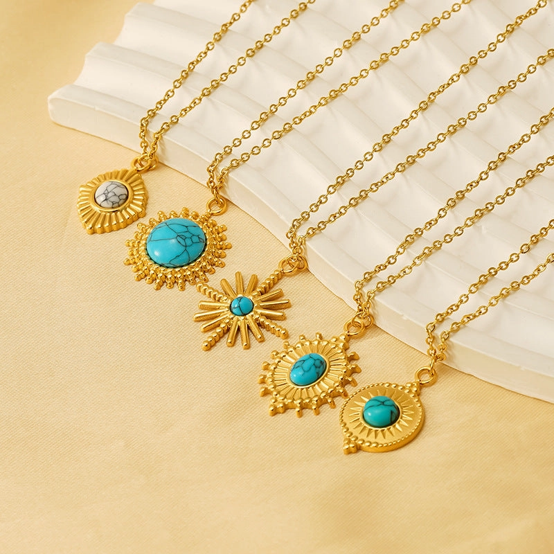 Wholesale Vintage turquoise clavicle necklace