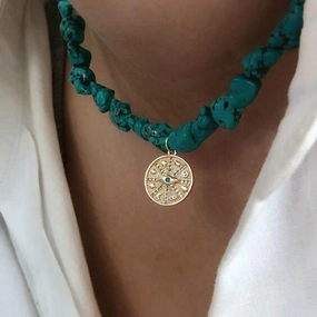 Wholesale Vintage Turquoise Necklace Collarbone Chain