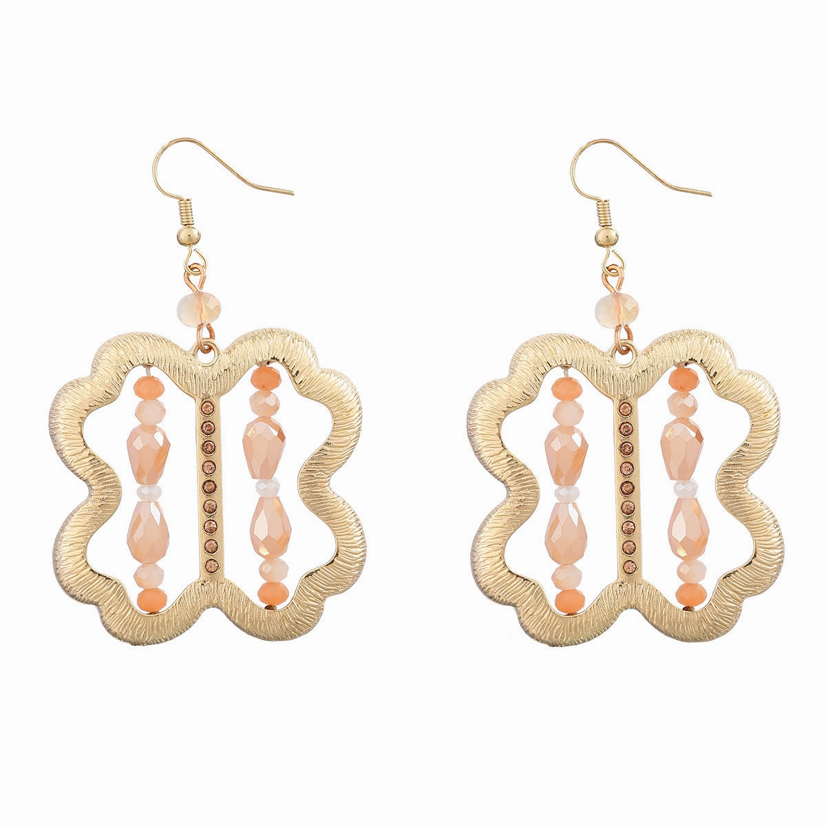 Wholesale Vintage Vertical Stripe Alloy Earrings