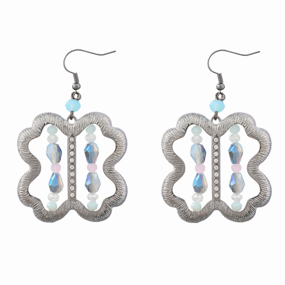 Wholesale Vintage Vertical Stripe Alloy Earrings