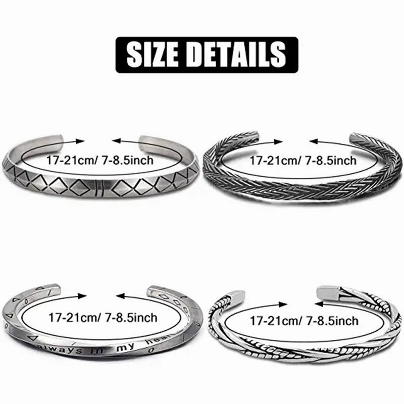 Wholesale Vintage Viking Pattern Adjustable Men's Bracelet