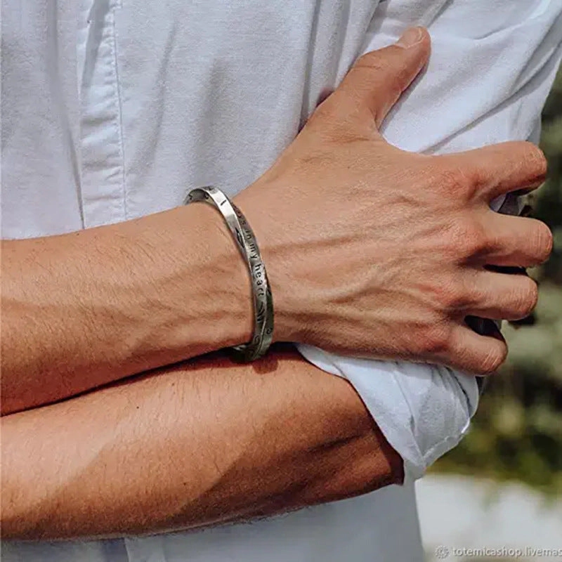 Wholesale Vintage Viking Pattern Adjustable Men's Bracelet
