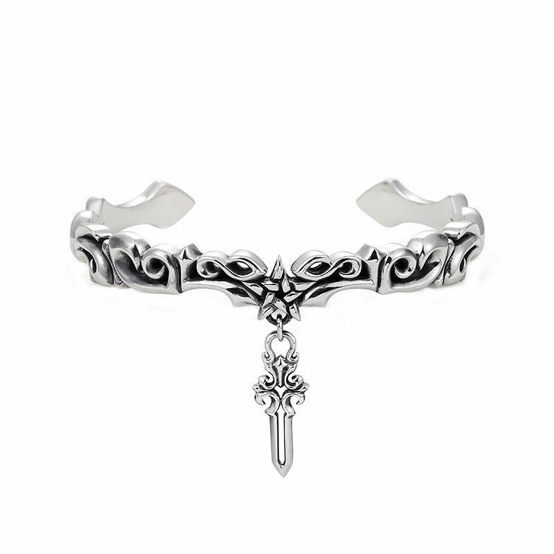 Wholesale Vintage Vine Heavy Industry Pentagram Dark Bracelet