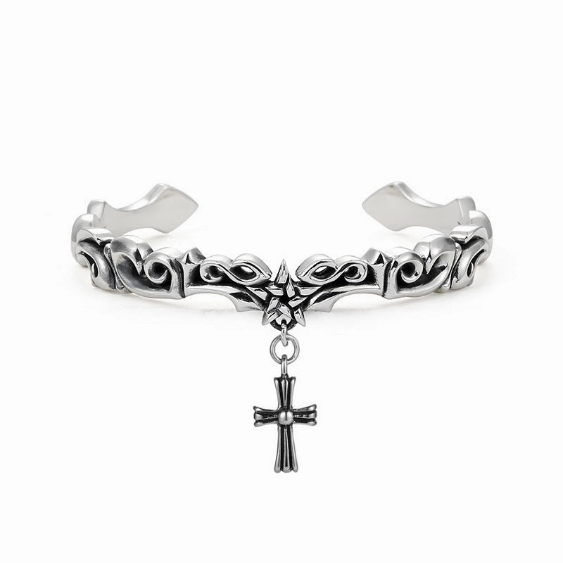 Wholesale Vintage Vine Heavy Industry Pentagram Dark Bracelet