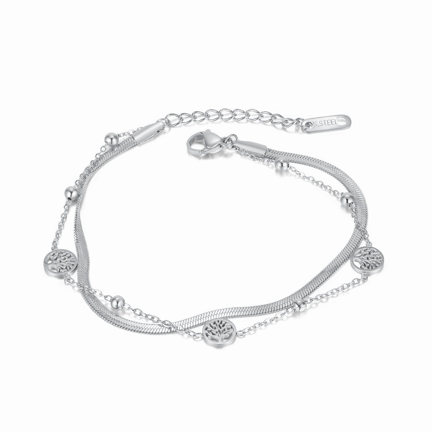 Wholesale Vintage Wild Snake Bone Tree of Life Bracelet