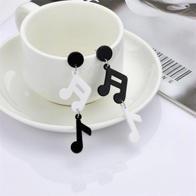 Wholesale Vinyl Notes Acrylic Ear Studs