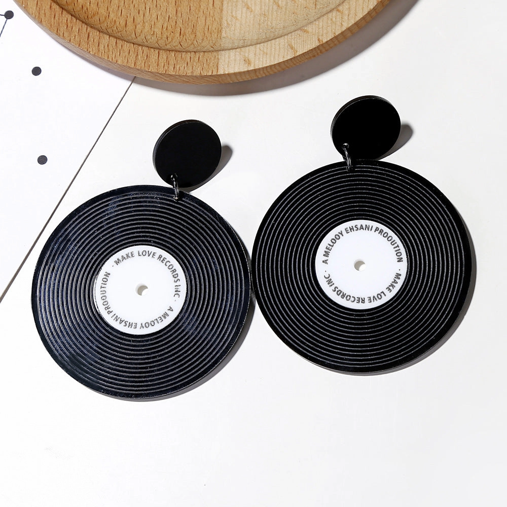 Wholesale Vinyl Round Acrylic Ear Studs
