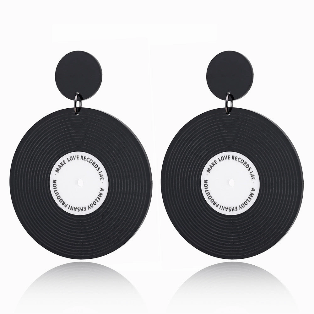 Wholesale Vinyl Round Acrylic Ear Studs