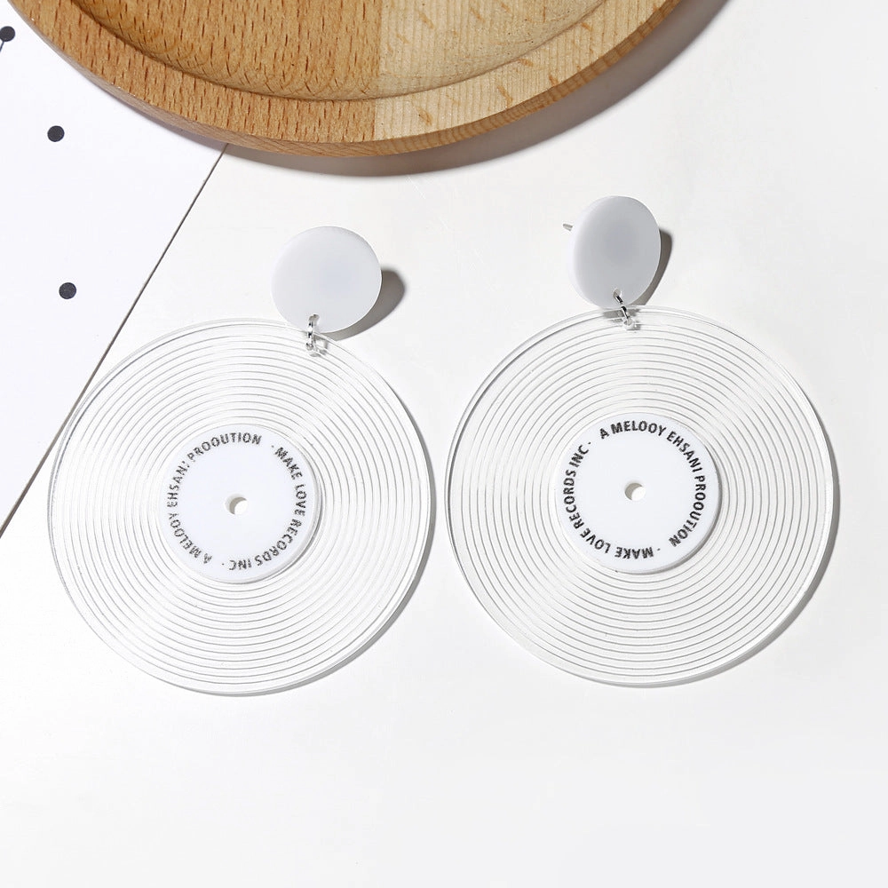Wholesale Vinyl Round Acrylic Ear Studs