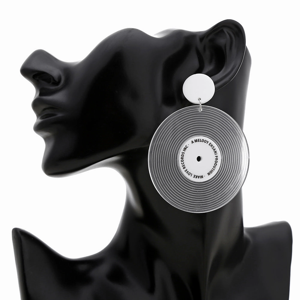 Wholesale Vinyl Round Acrylic Ear Studs