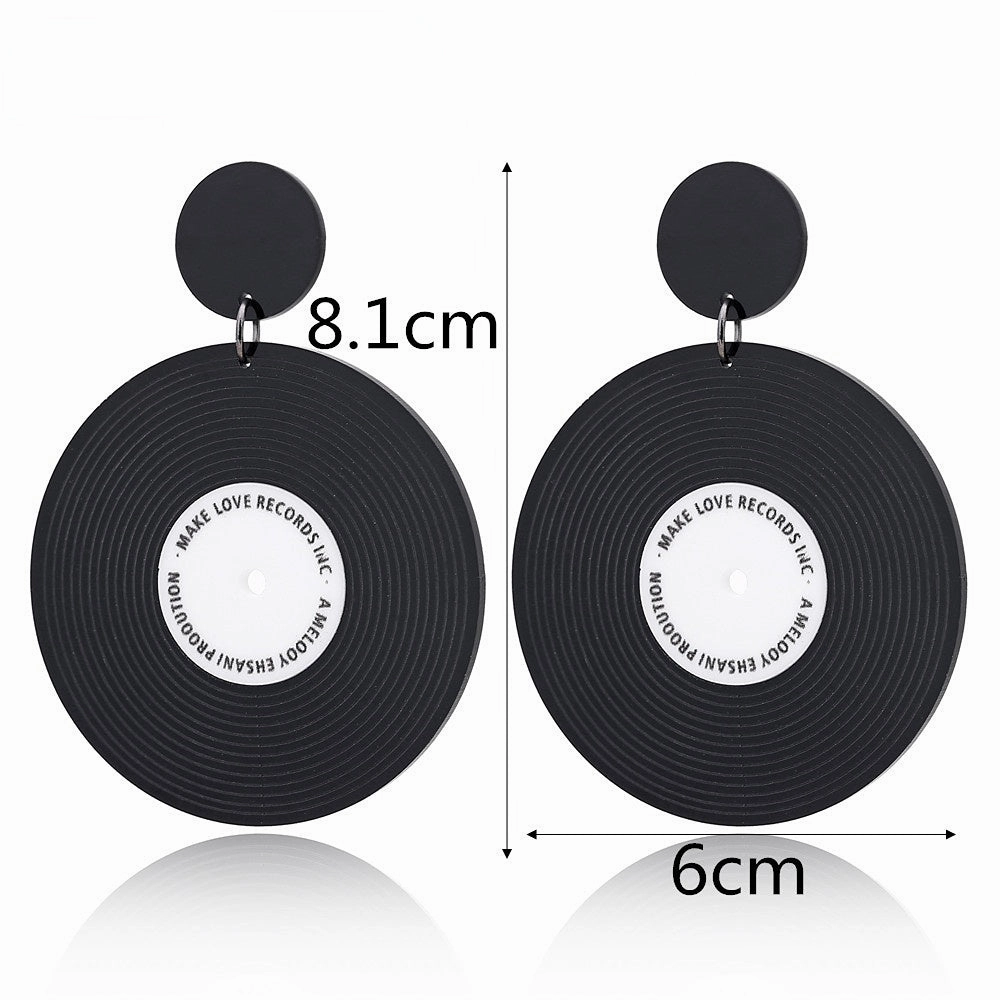 Wholesale Vinyl Round Acrylic Ear Studs