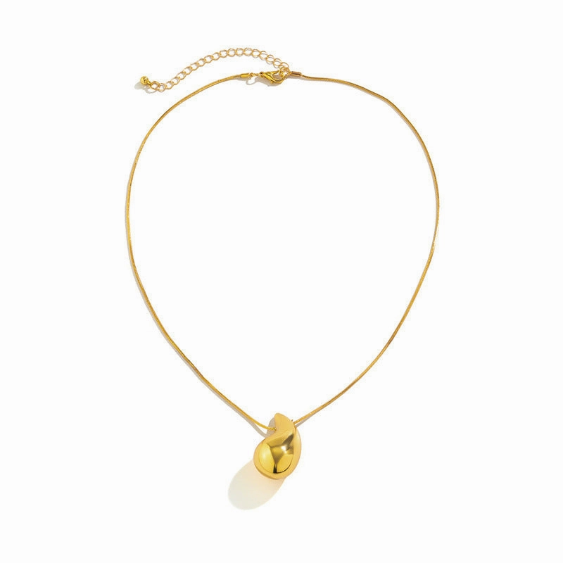Wholesale Water drop necklace for women, simple and versatile, niche design, clavicle necklace