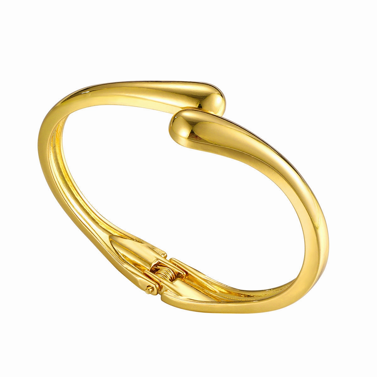 Wholesale Water drop streamline exaggerated bracelet opening