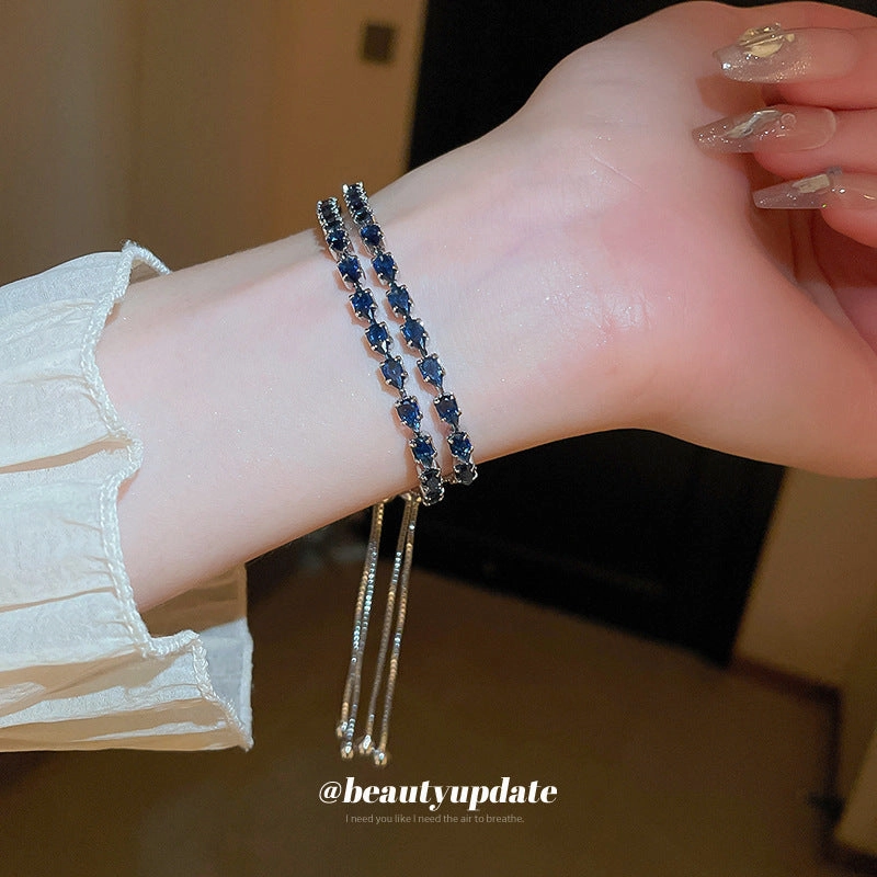 Wholesale Water Drop Zircon Pull-out Bracelet