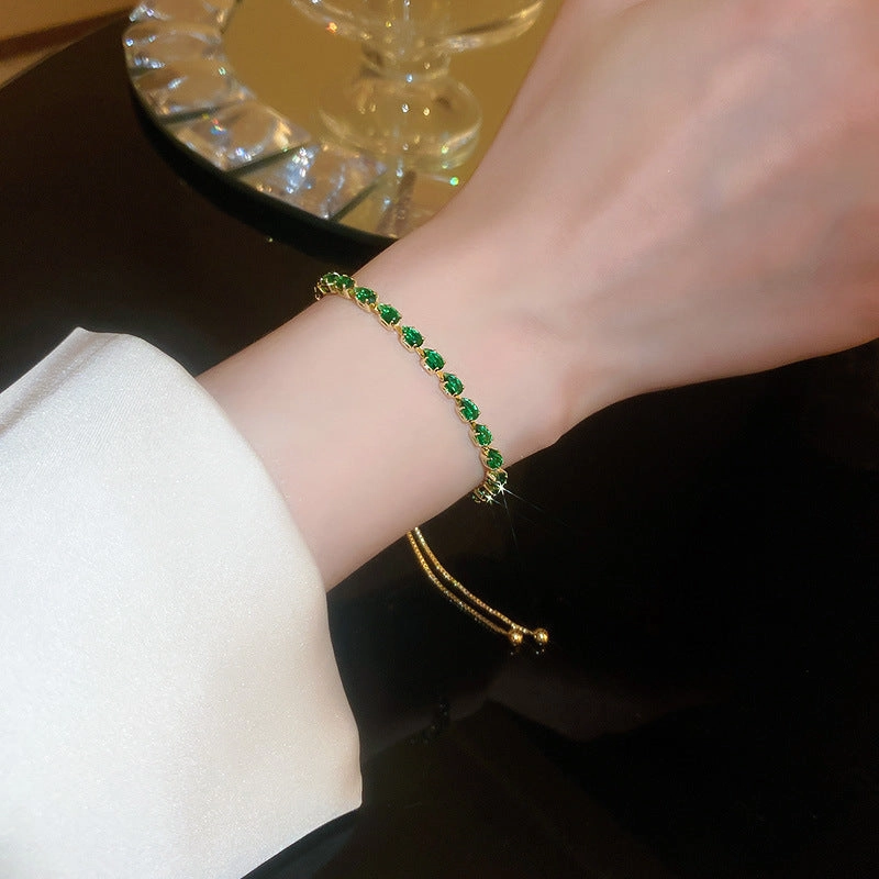 Wholesale Water Drop Zircon Pull-out Bracelet