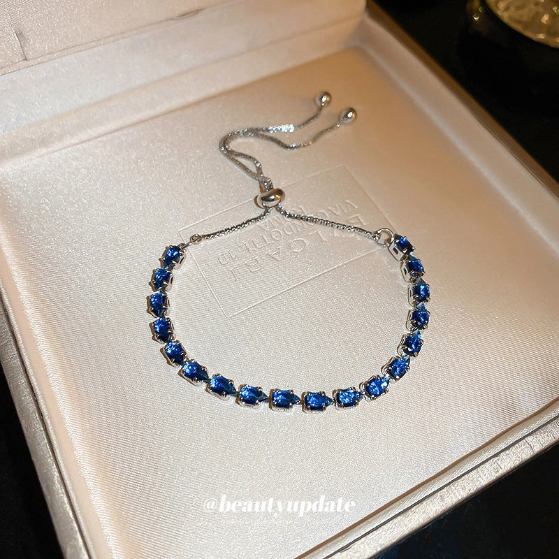 Wholesale Water Drop Zircon Pull-out Bracelet