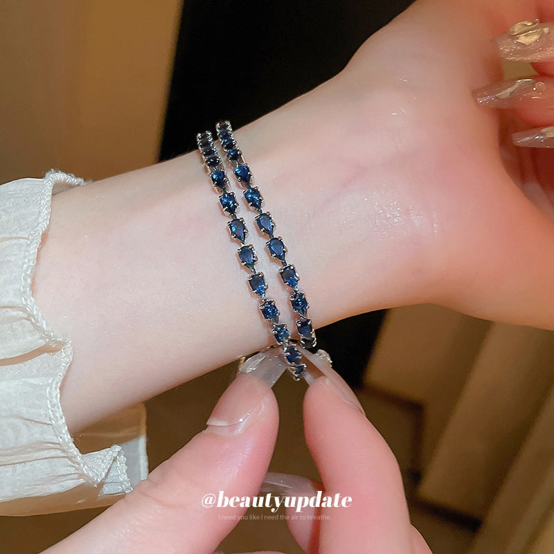 Wholesale Water Drop Zircon Pull-out Bracelet