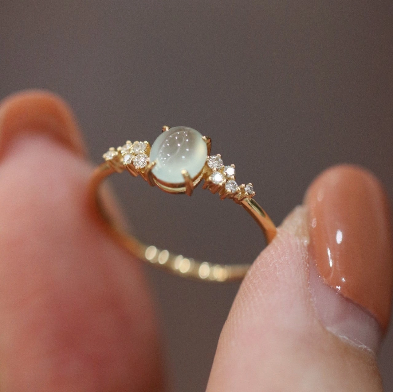 Wholesale Water Shell Inlay Autumn and Winter Trend Fashion Niche Design Light Luxury High-end Open Rings