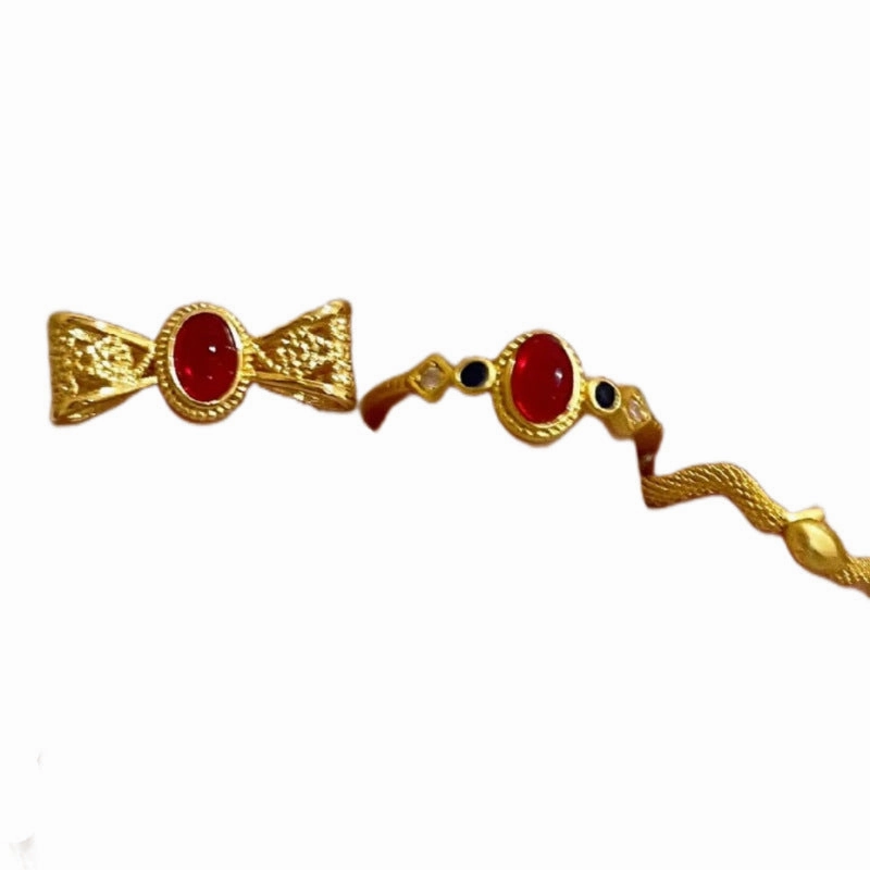 Wholesale Water Shell Inlay Autumn and Winter Trend Fashion Niche Design Light Luxury High-end Open Rings