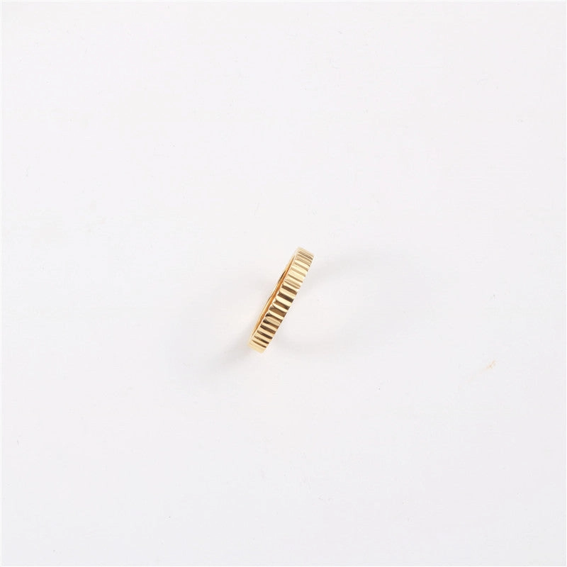 Wholesale Wave Gold Plated Titanium Rings