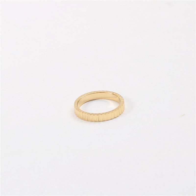 Wholesale Wave Gold Plated Titanium Rings