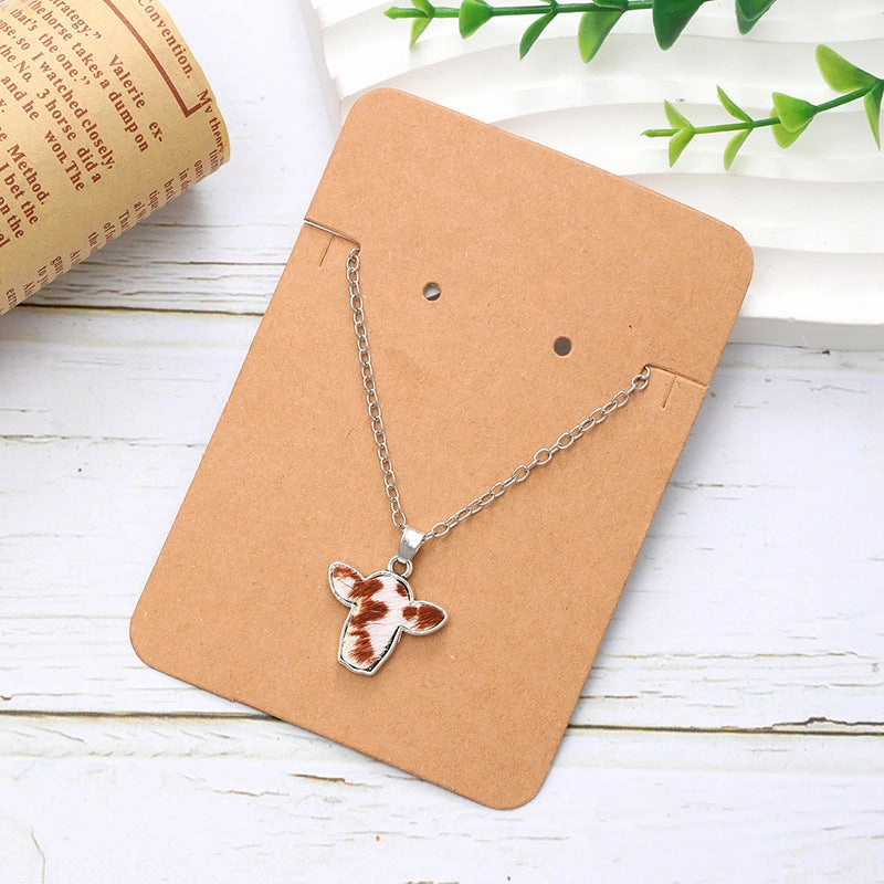 Wholesale Western Style Mini Bull Head Jewelry Necklace