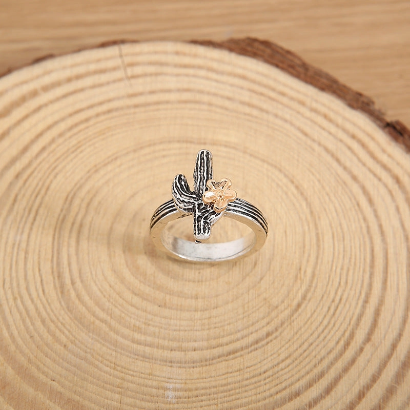Wholesale Western Style Vintage Cactus Ring