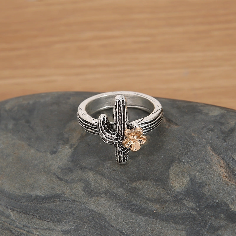 Wholesale Western Style Vintage Cactus Ring