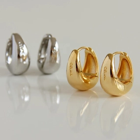 Wholesale wholesale CELI metal brass gold-plated cold style high quality earrings