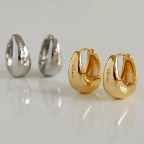 Wholesale wholesale CELI metal brass gold-plated cold style high quality earrings