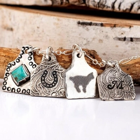 Wholesale Wish Western Vintage Wine Turquoise Pattern Alloy Pendant Necklace