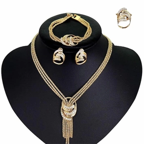 Wholesale Women's Square Crystal Zircon Necklace