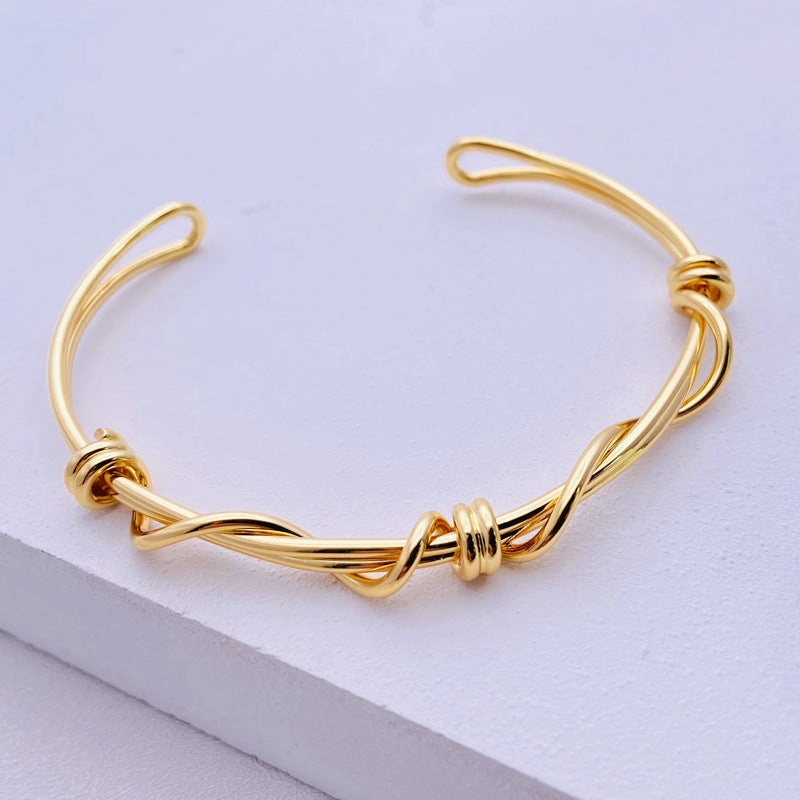 Wholesale Wrapped Knotted Vintage Copper Bracelets