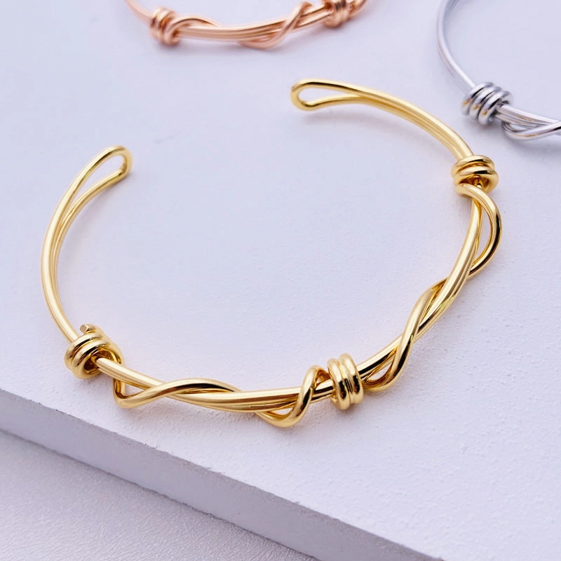Wholesale Wrapped Knotted Vintage Copper Bracelets