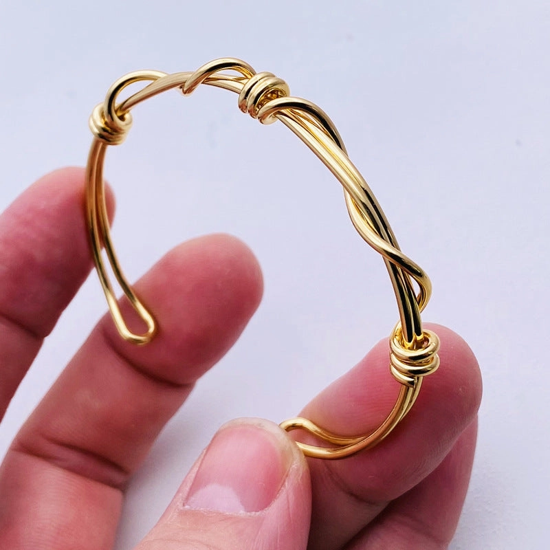 Wholesale Wrapped Knotted Vintage Copper Bracelets