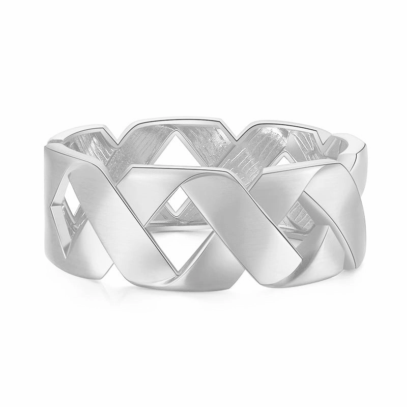 Wholesale X-shaped Design Hollow Widened Bracelet