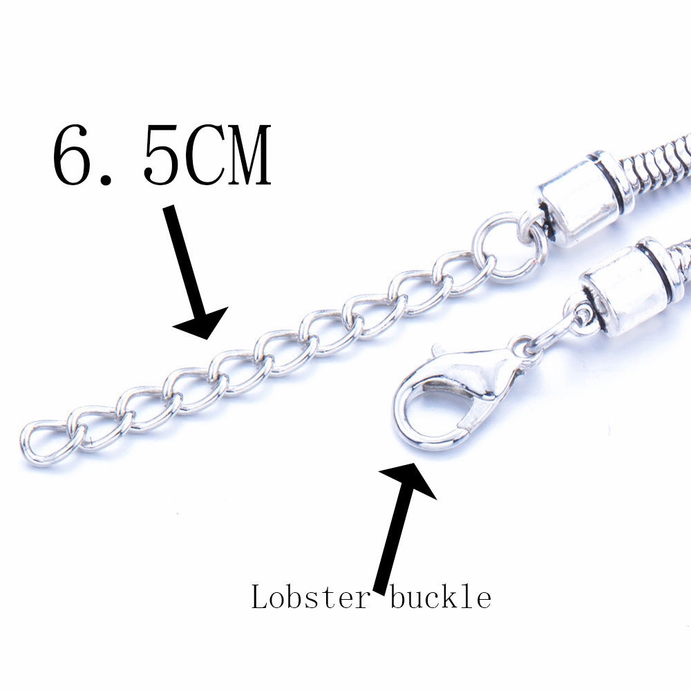 Wholesale Zinc Alloy Beaded Crown Pendant Bracelet