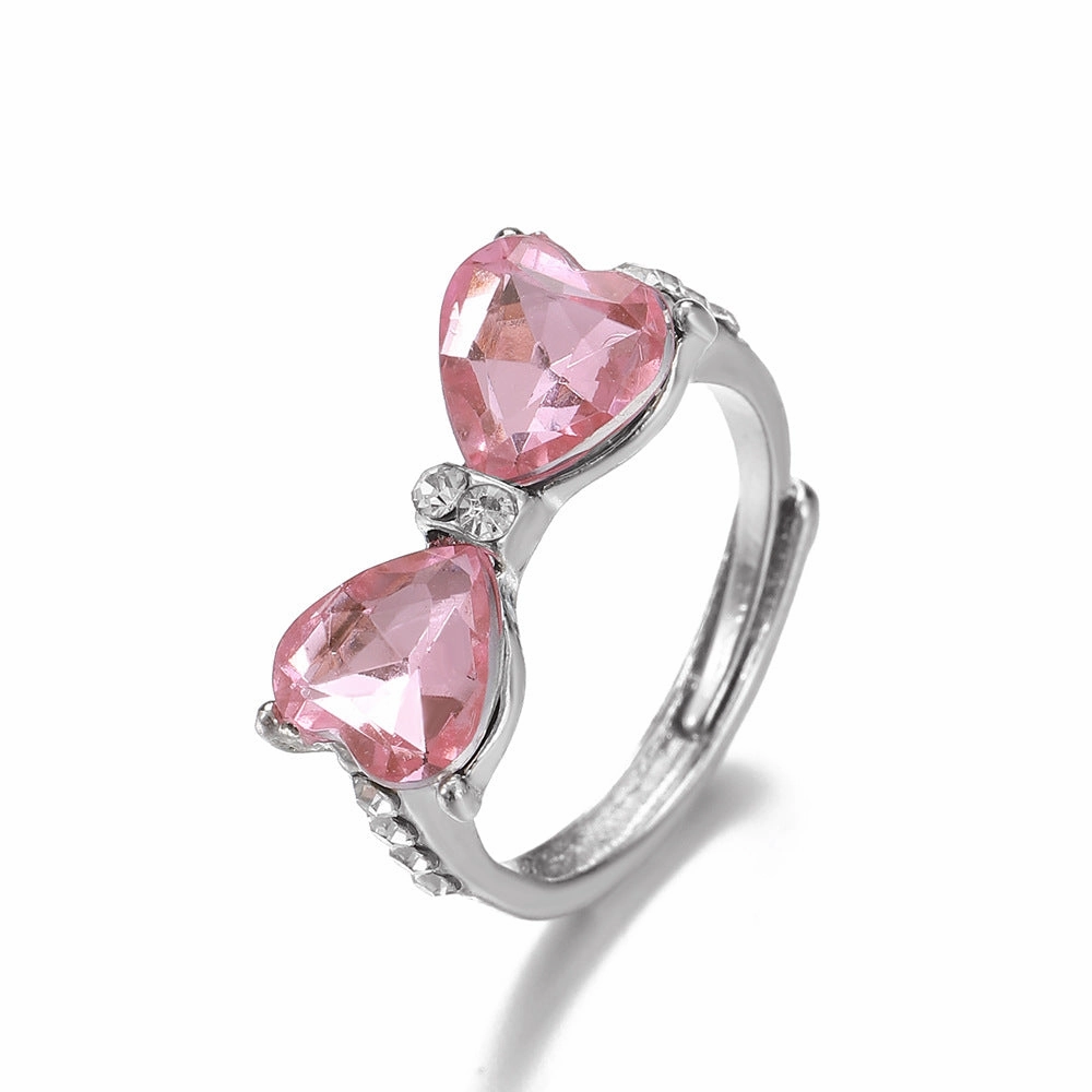 Wholesale Zircon Bow Alloy Rings