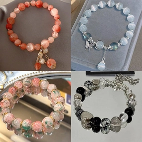 Wholesale Zircon Crystal Cat Eye Bracelet