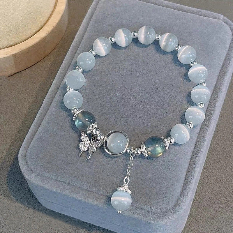 Wholesale Zircon Crystal Cat Eye Bracelet