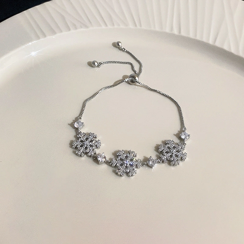 Wholesale Zircon Flower Bracelet