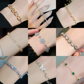Wholesale Zircon Flower Bracelet