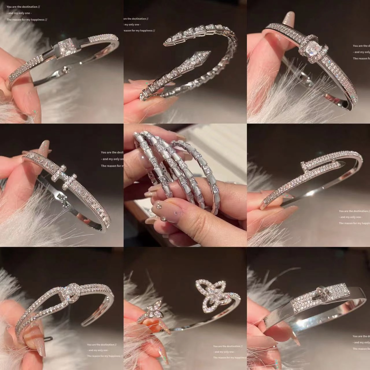 Wholesale Zircon Geometric Bracelet