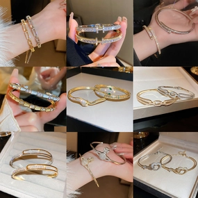 Wholesale Zircon Geometric Bracelet