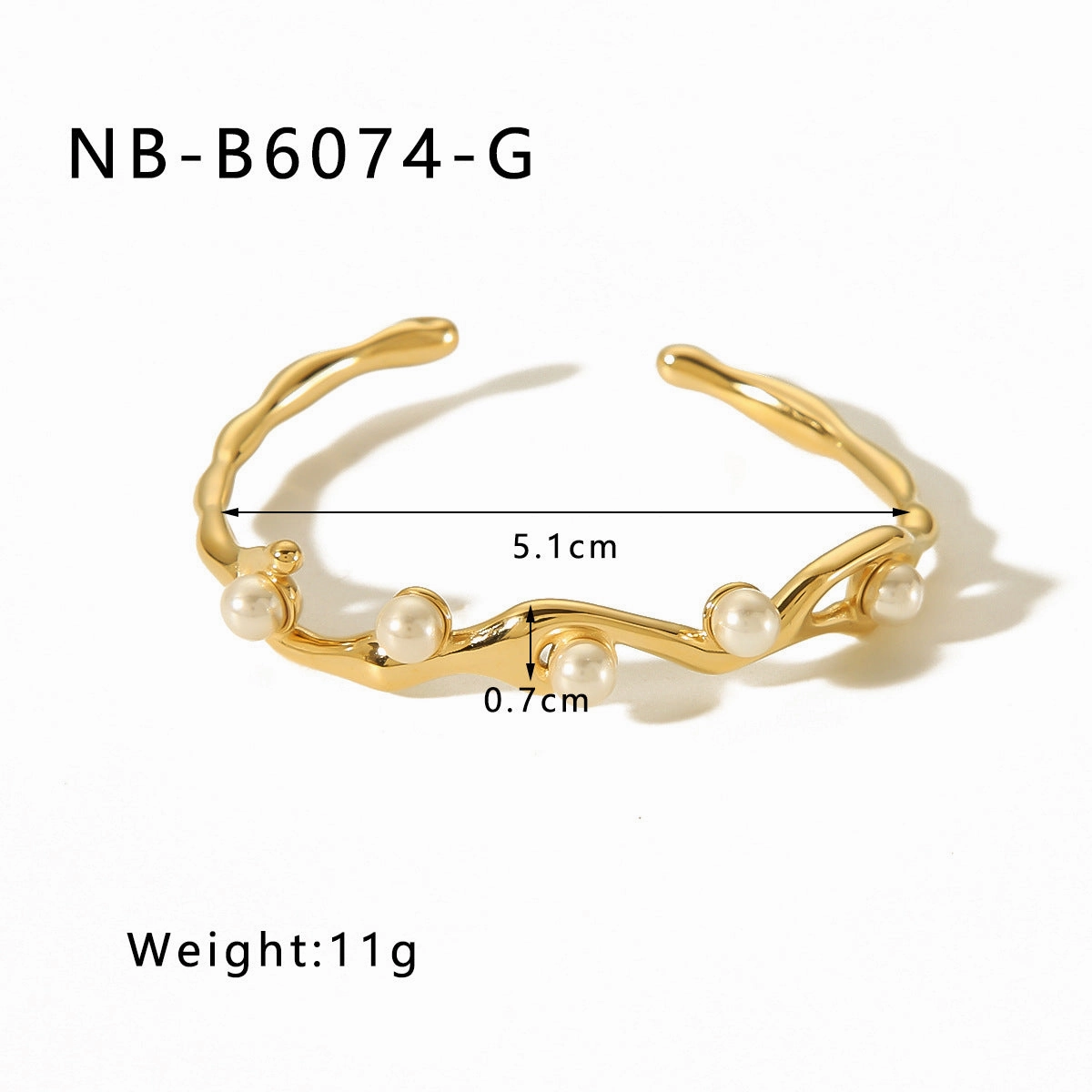 Wholesale Zircon Heart Quadrilateral Geometric White Zircon Green Zircon Titanium Steel Real Gold Electroplating Color-preserving Bracelet