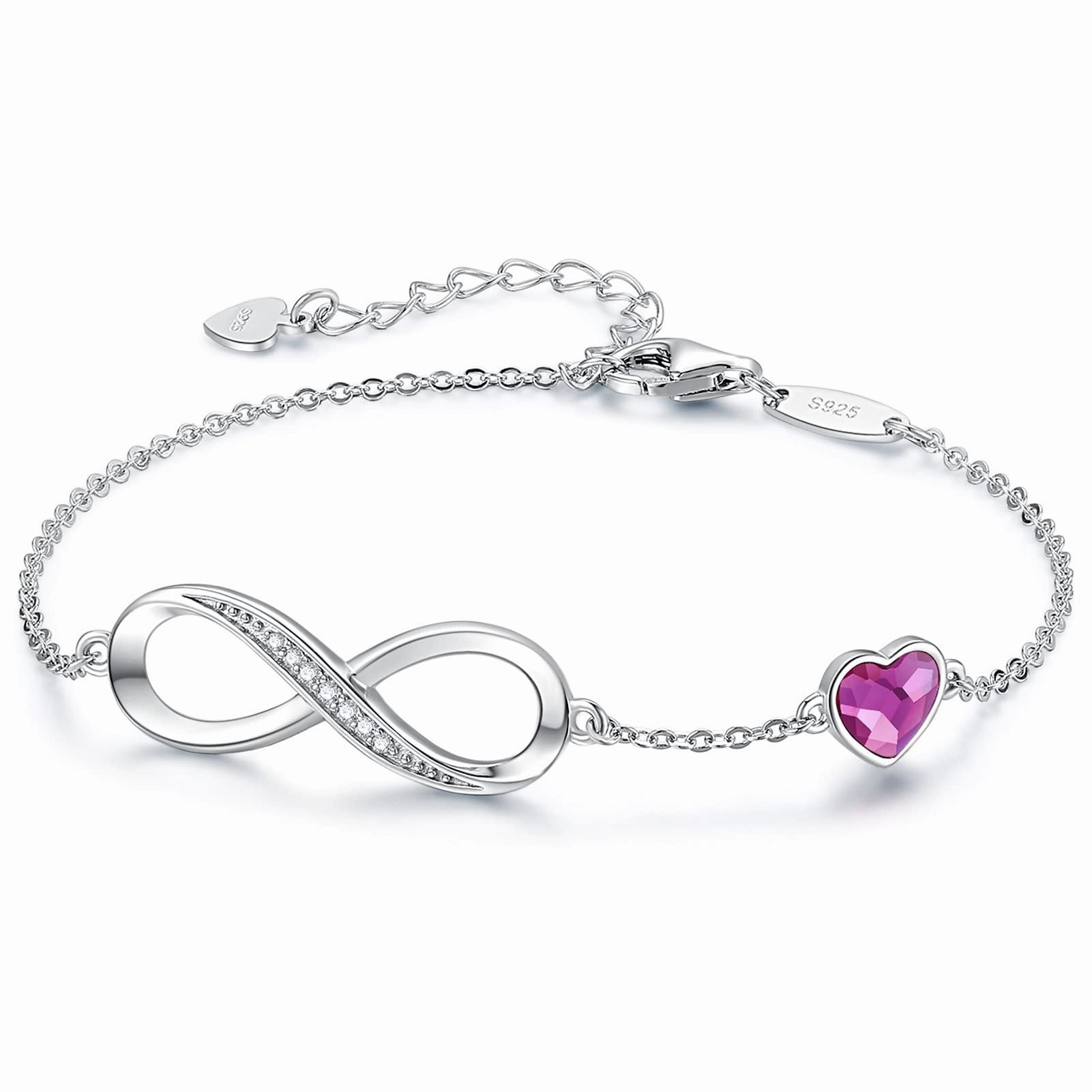 Wholesale Zircon Love Eternity Bracelet