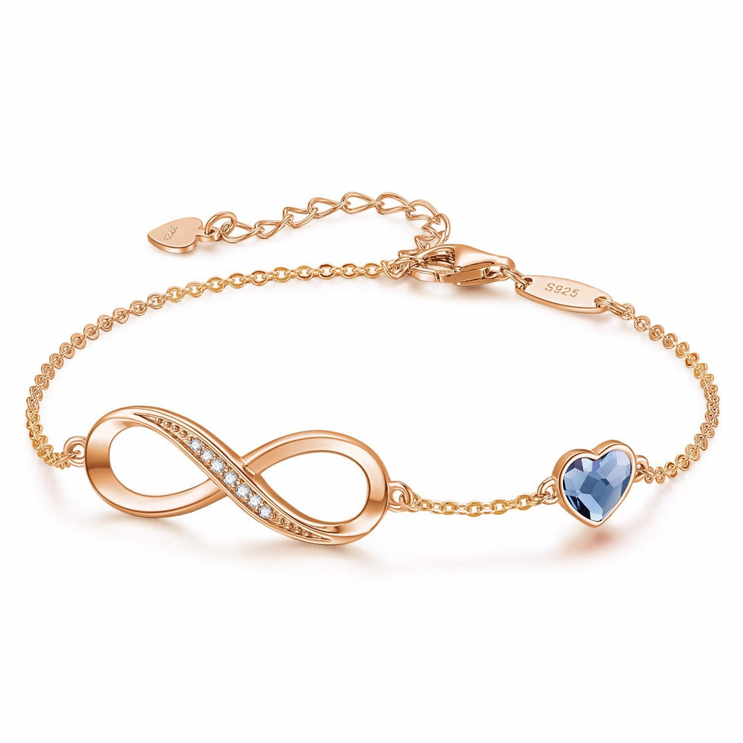 Wholesale Zircon Love Eternity Bracelet