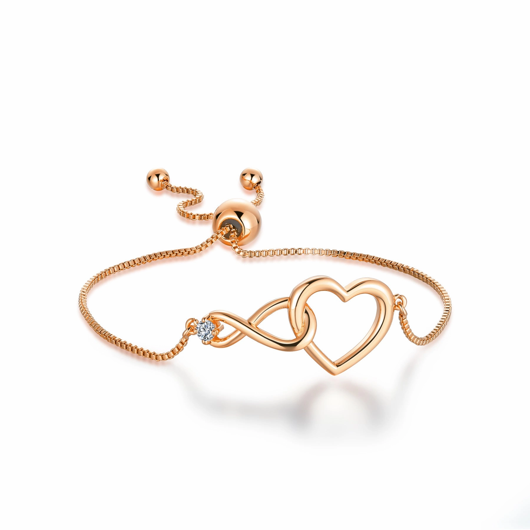 Wholesale Zircon Love Eternity Bracelet